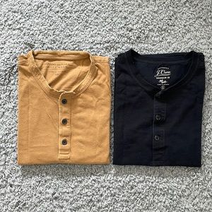 Bundle Deal - 2 Henley Tees (BR & J.Crew)